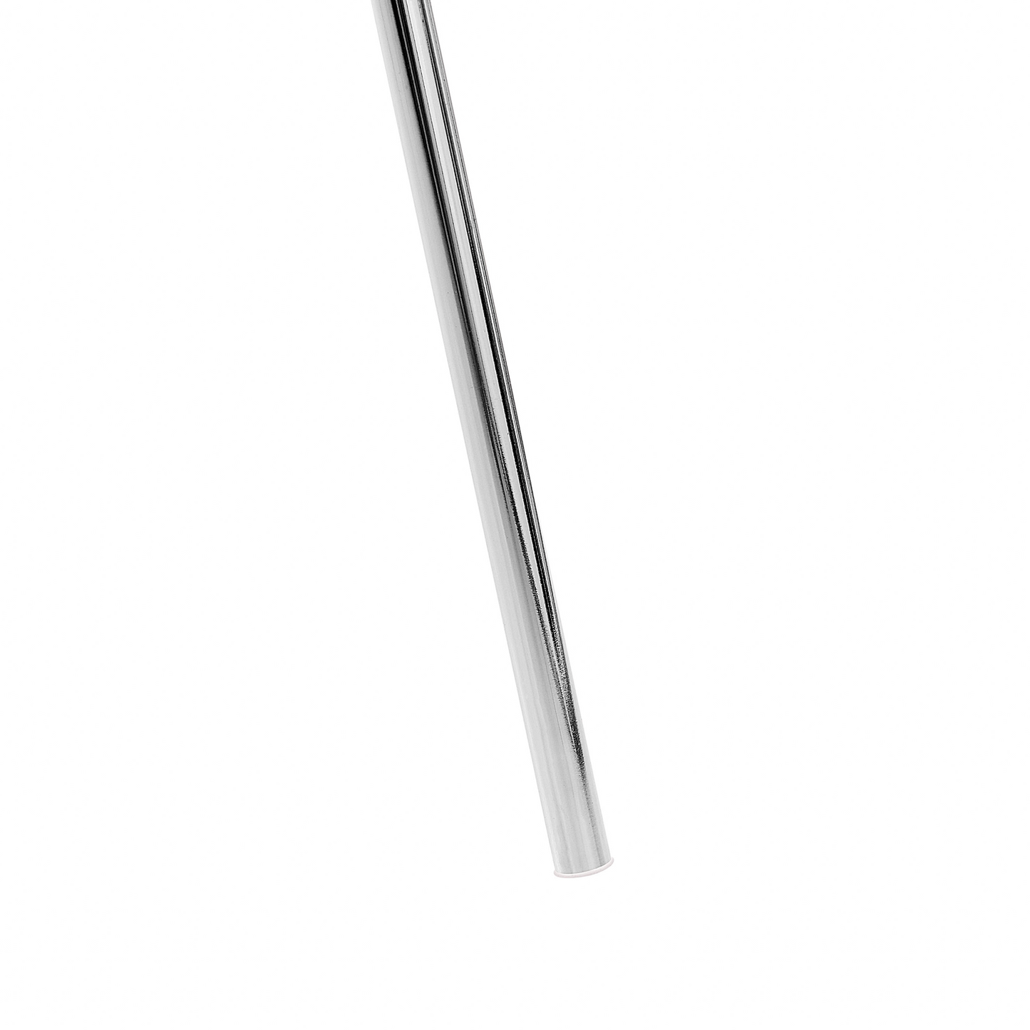 Floor Lamp Silver Tripod 148cm With White Drum Shade