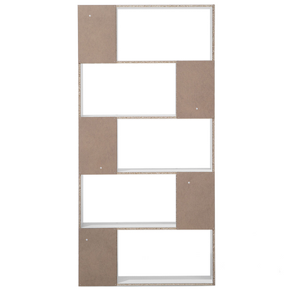 White 174 x 83cm 10-Compartment Bookcase Scandinavian