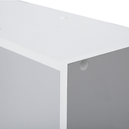 White 174 x 83cm 10-Compartment Bookcase Scandinavian