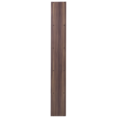 Bookcase 174 x 83cm Dark Brown And White With 10 Shelves