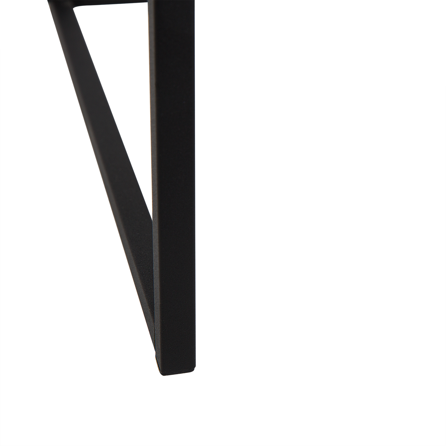 Industrial Nesting Coffee Tables Dark Brown Black Set 2