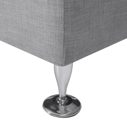 Curved Modular 7-Seater Sofa With Adjustable Headrests Grey