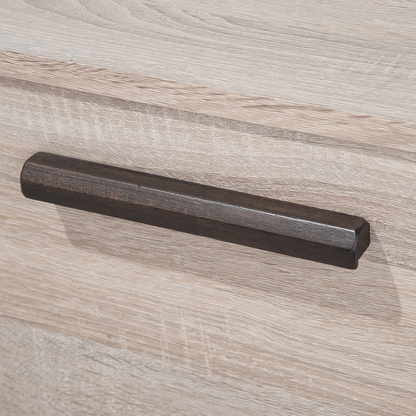 TV Stand Light Brown Grey for 78 Inch TV 2 Cabinets