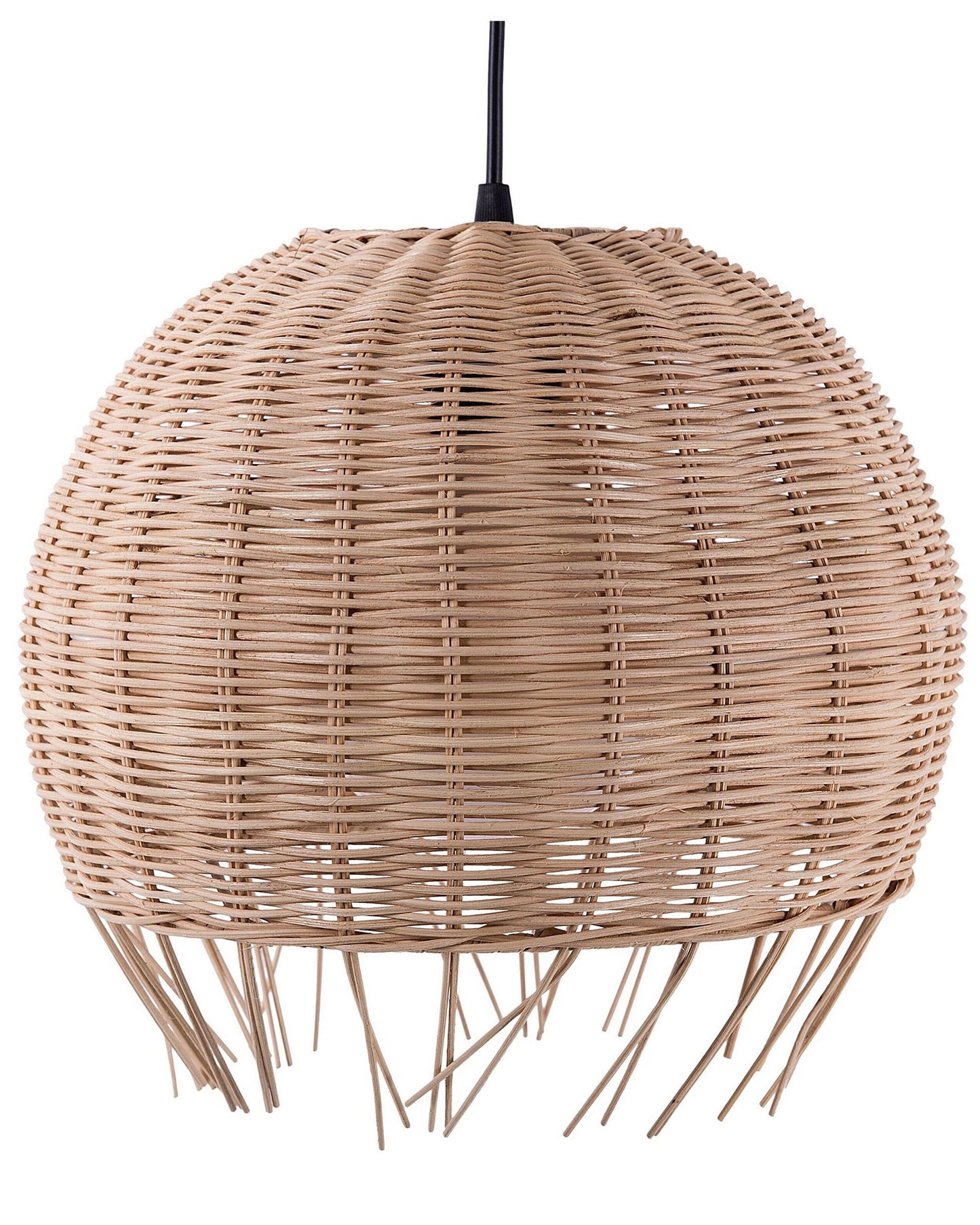 Pendant Lamp Brown Dome Boho Eclectic