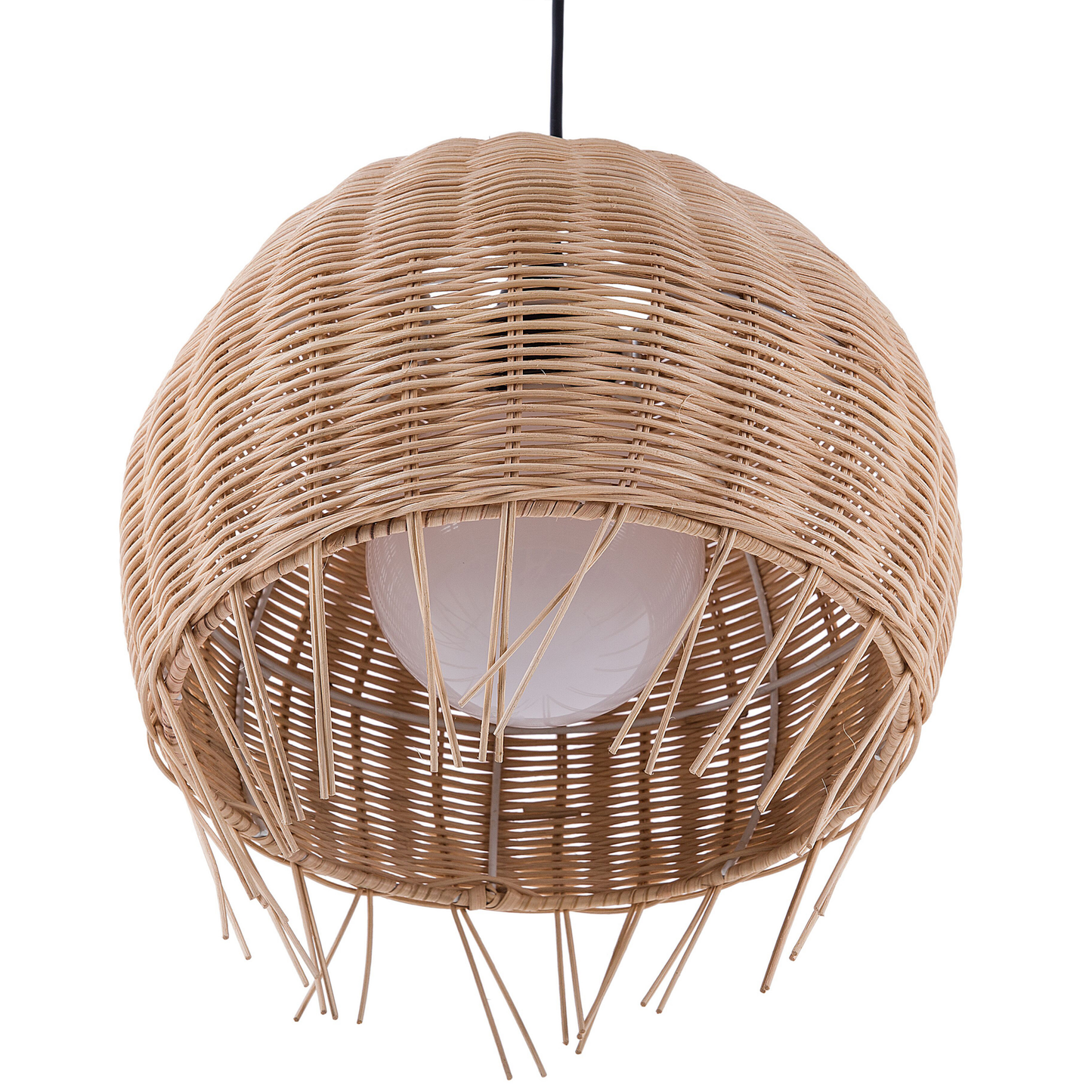 Pendant Lamp Brown Dome Boho Eclectic
