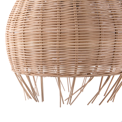 Pendant Lamp Brown Dome Boho Eclectic