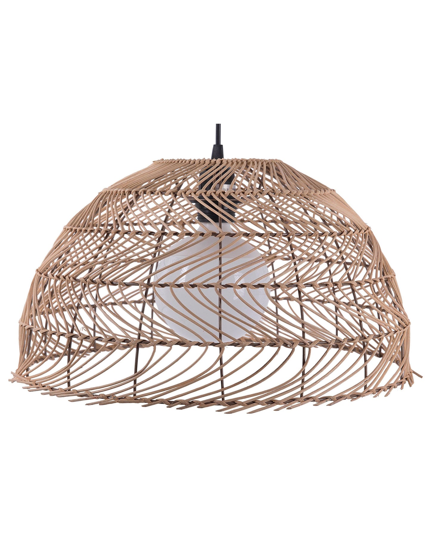 Pendant Lamp Wicker Rattan Bell Shape Boho Light