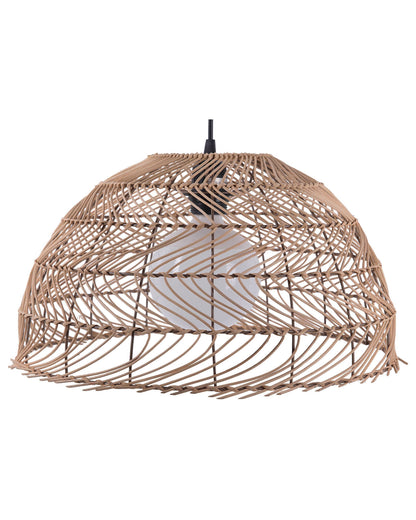 Pendant Lamp Wicker Rattan Bell Shape Boho Light