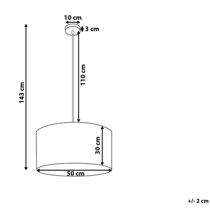 Flamingo Print Drum Pendant Lamp White Fabric