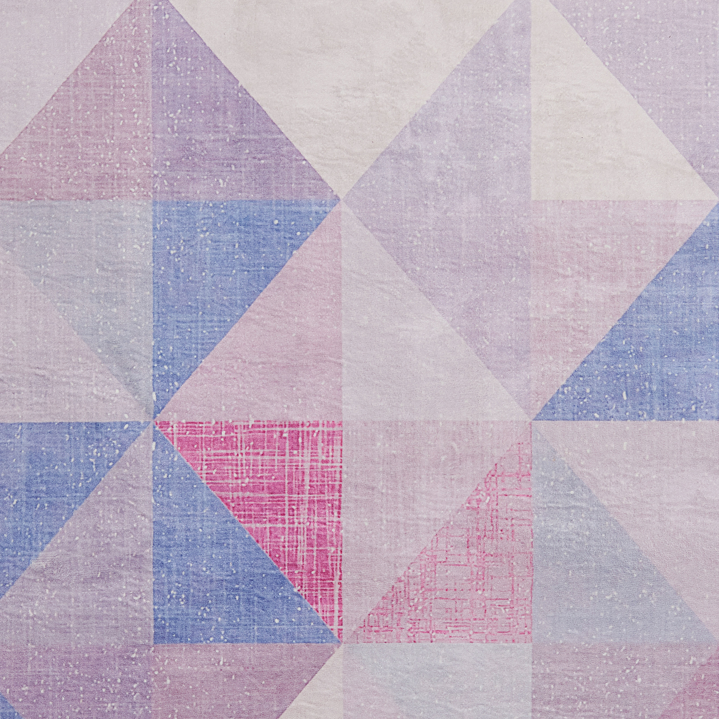 Rugs Area Rug Pastel Blue Grey 80 X 150cm Triangle Pattern Modern Contemporary