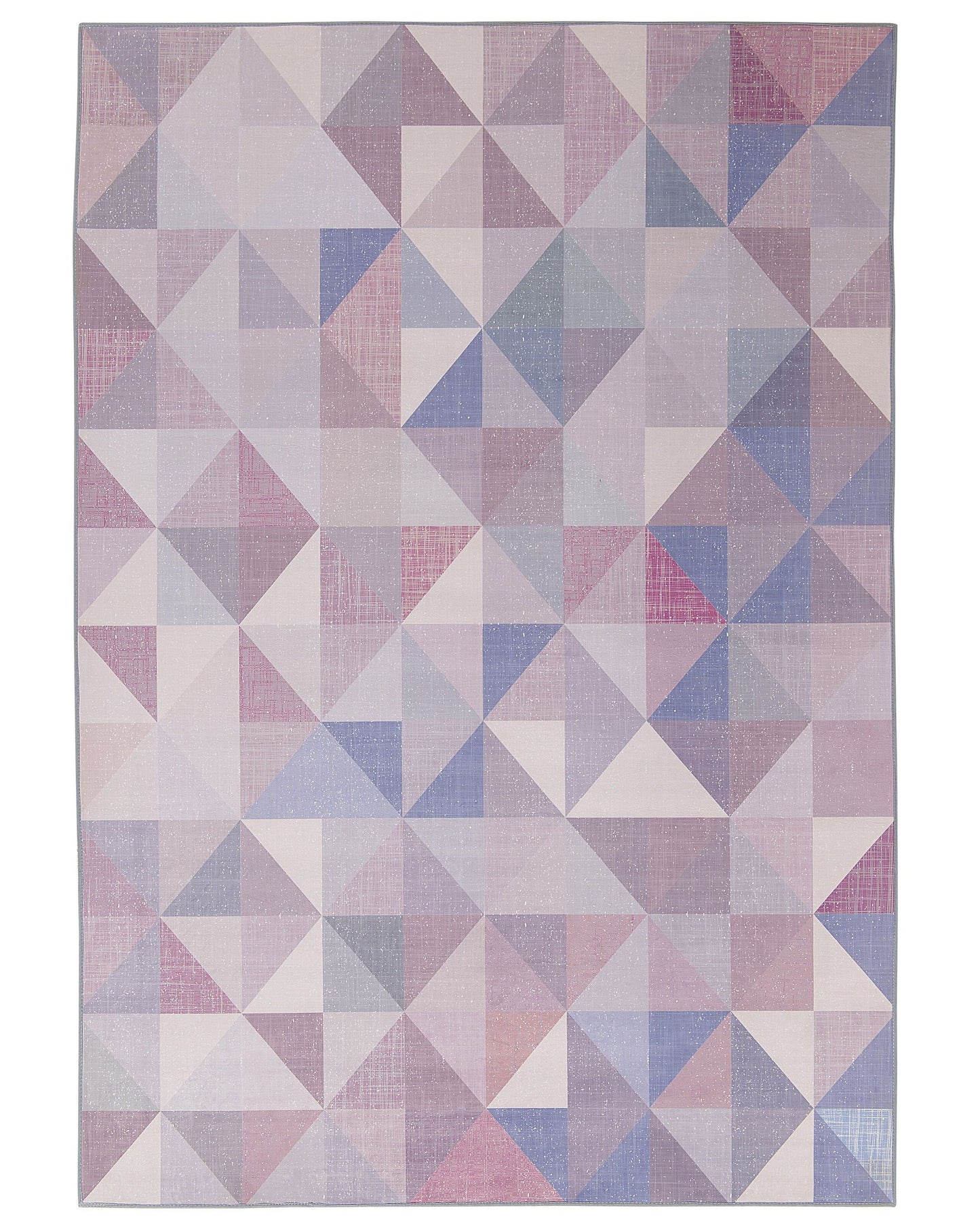 Luma Living Area Rug Pastel Blue Grey 160 x 230cm Triangle Patchwork Geometry Modern Contemporary
