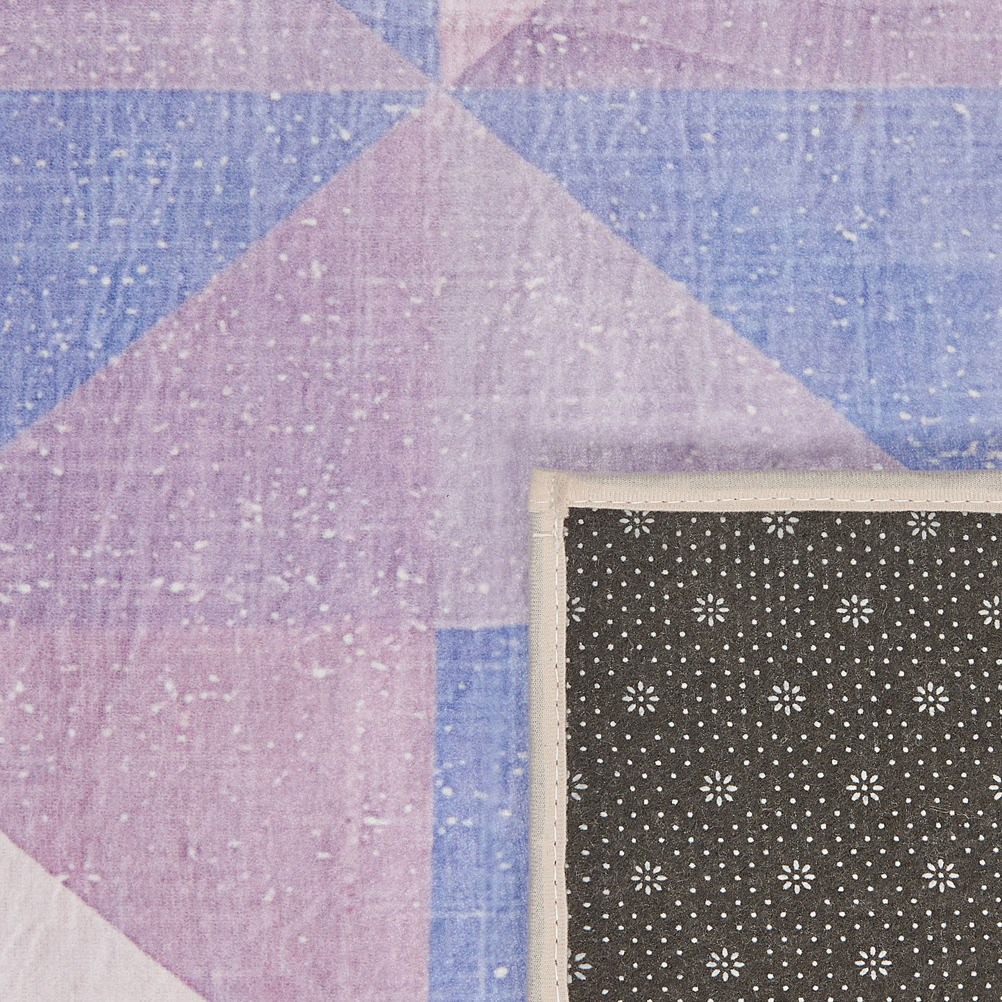 Luma Living Area Rug Pastel Blue Grey 160 x 230cm Triangle Patchwork Geometry Modern Contemporary