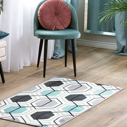 Rugs Multicolor Geometric Area Rug 80 x 150cm