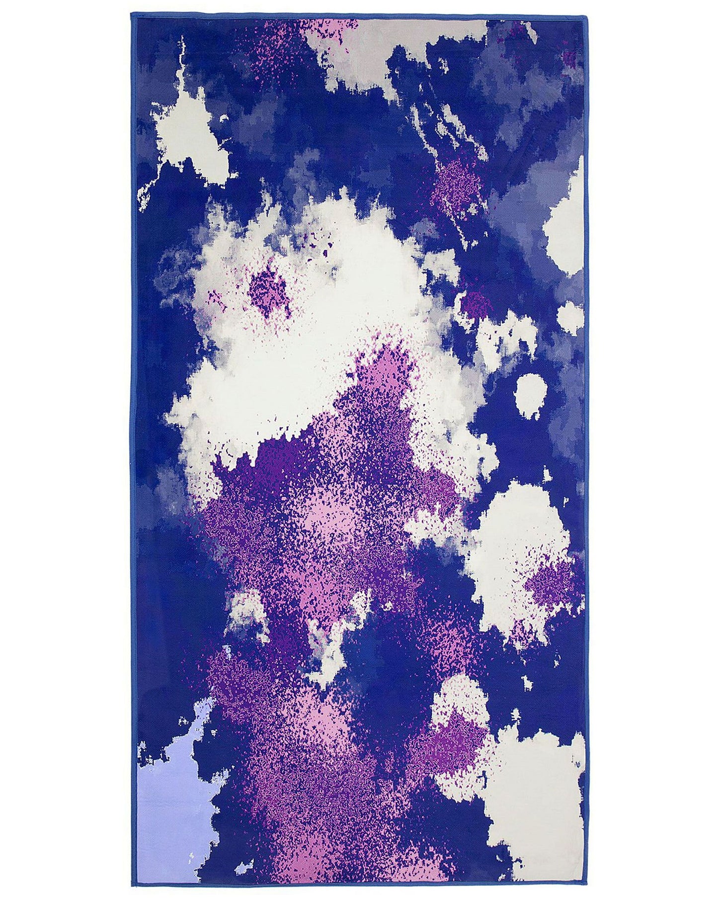 Multicolour Abstract Polyester Area Rug 80 x 150cm