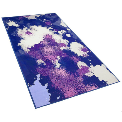 Multicolour Abstract Polyester Area Rug 80 x 150cm