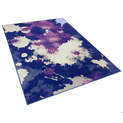 Area Rug Multicolour Abstract Pattern Polyester Fabric Rectangular 160 x 230cm Modern Living Room