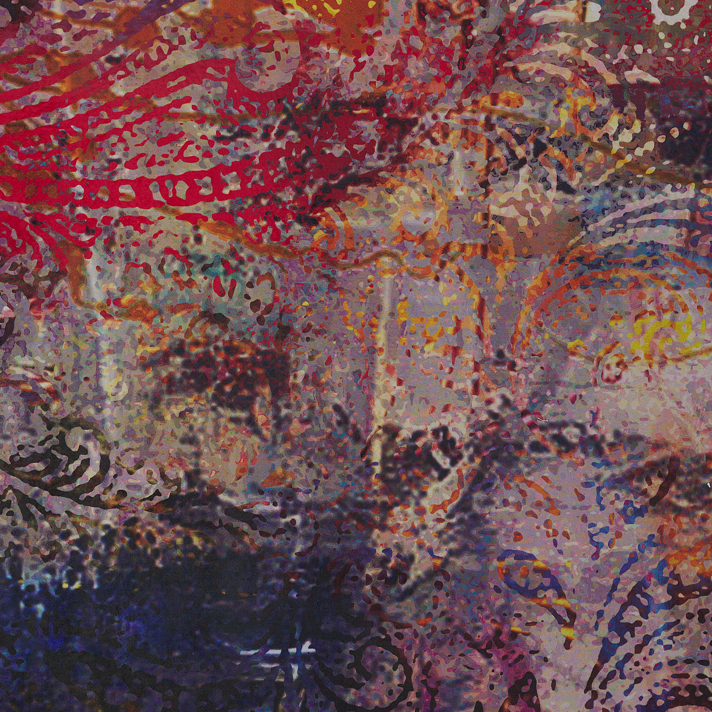 Multicolour Paisley Rug 140 x 200cm Polyester Rubber Backing