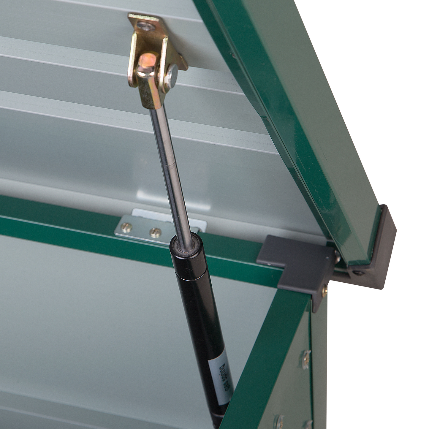 Outdoor Storage Box 300L Green Galvanized Steel Garden