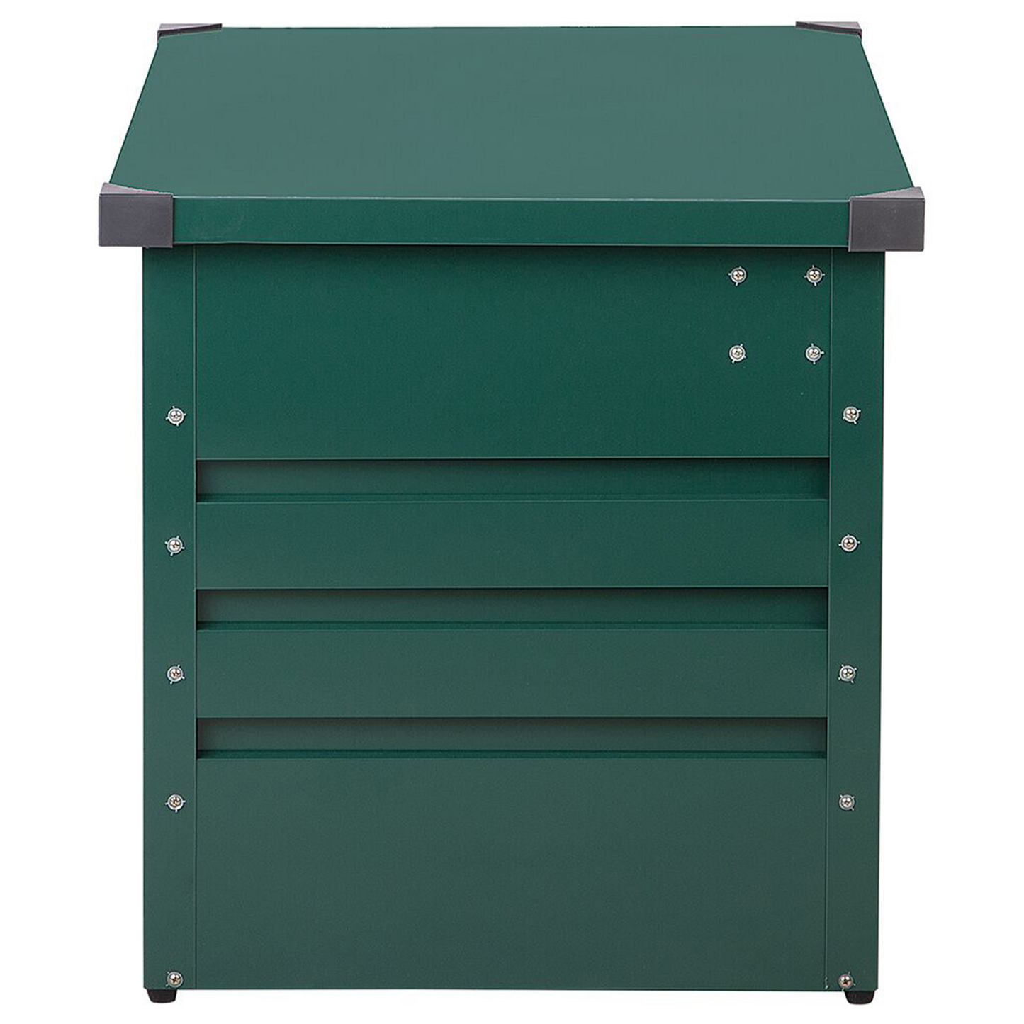 Outdoor Storage Box 300L Green Galvanized Steel Garden