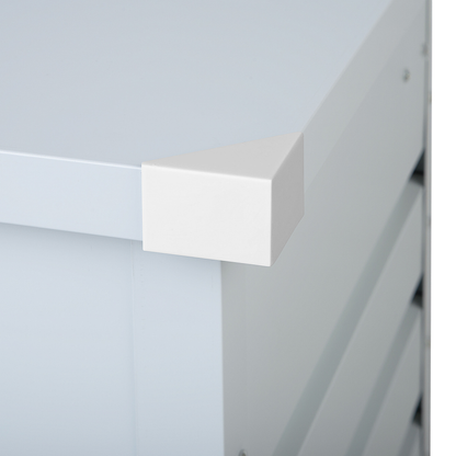 Lockable Outdoor Storage Box Light Grey Galvanized 300L