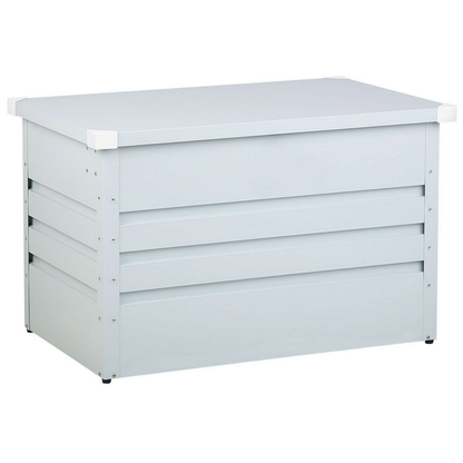 Lockable Outdoor Storage Box Light Grey Galvanized 300L