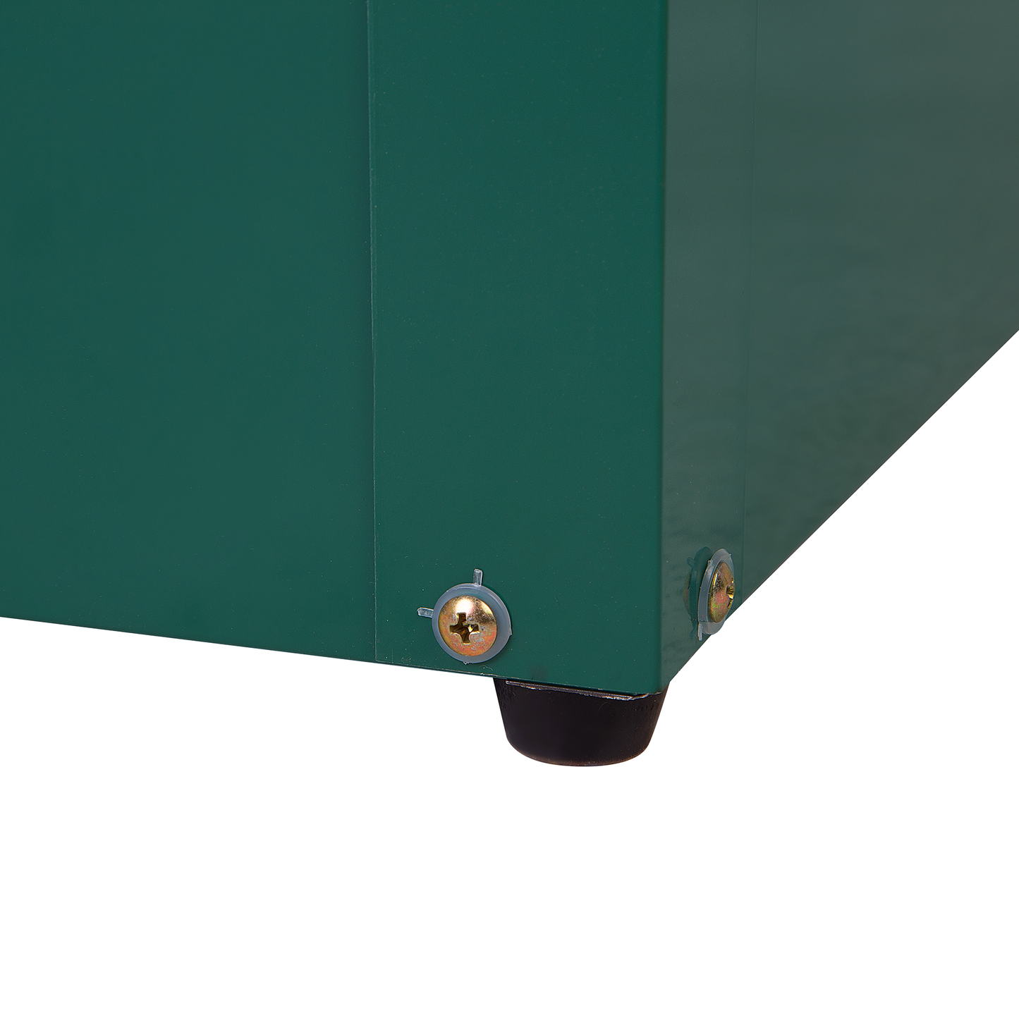 Outdoor Storage Box Green Galvanized Steel 400L Industrial