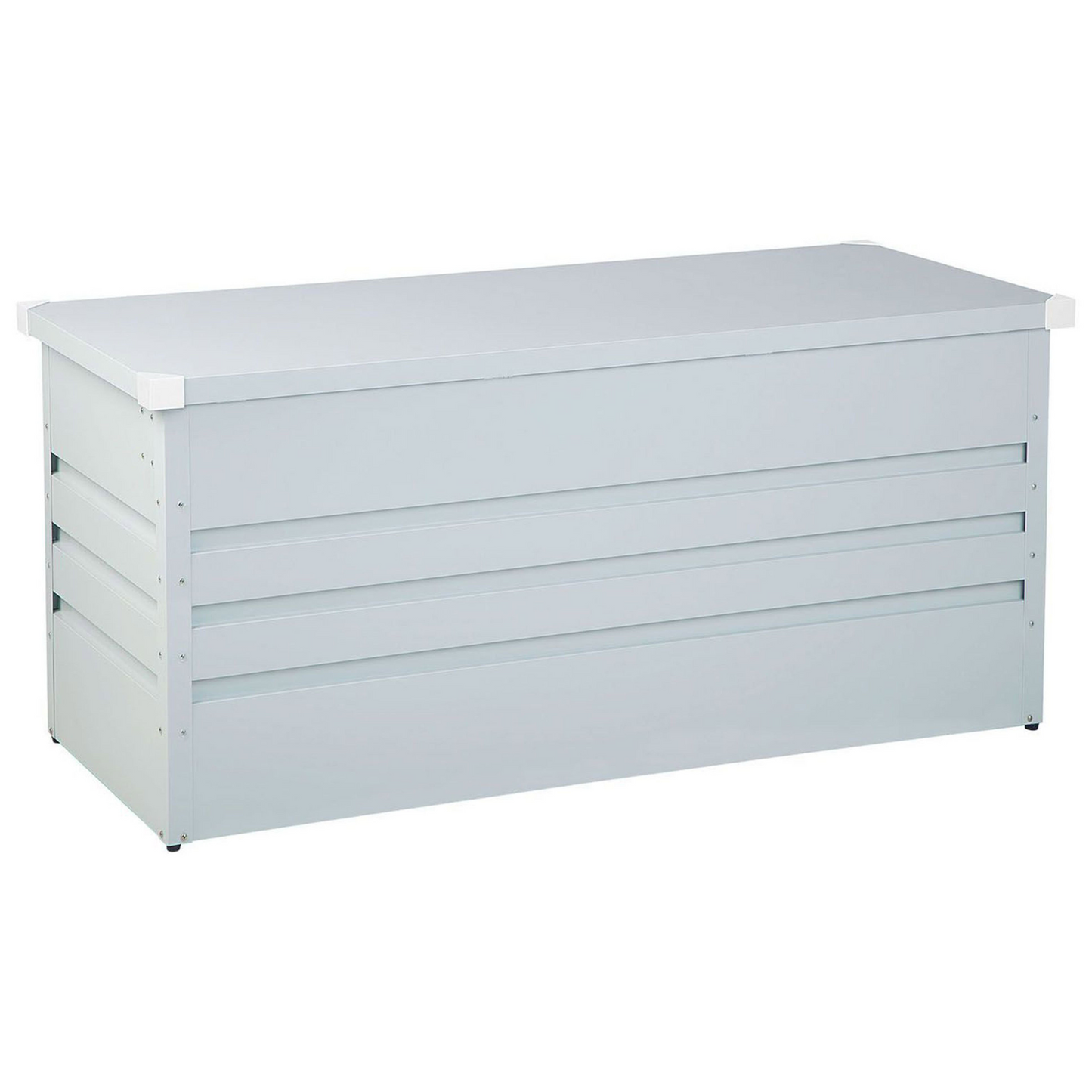 Outdoor Storage Box Light Grey Galvanized Steel 400 L