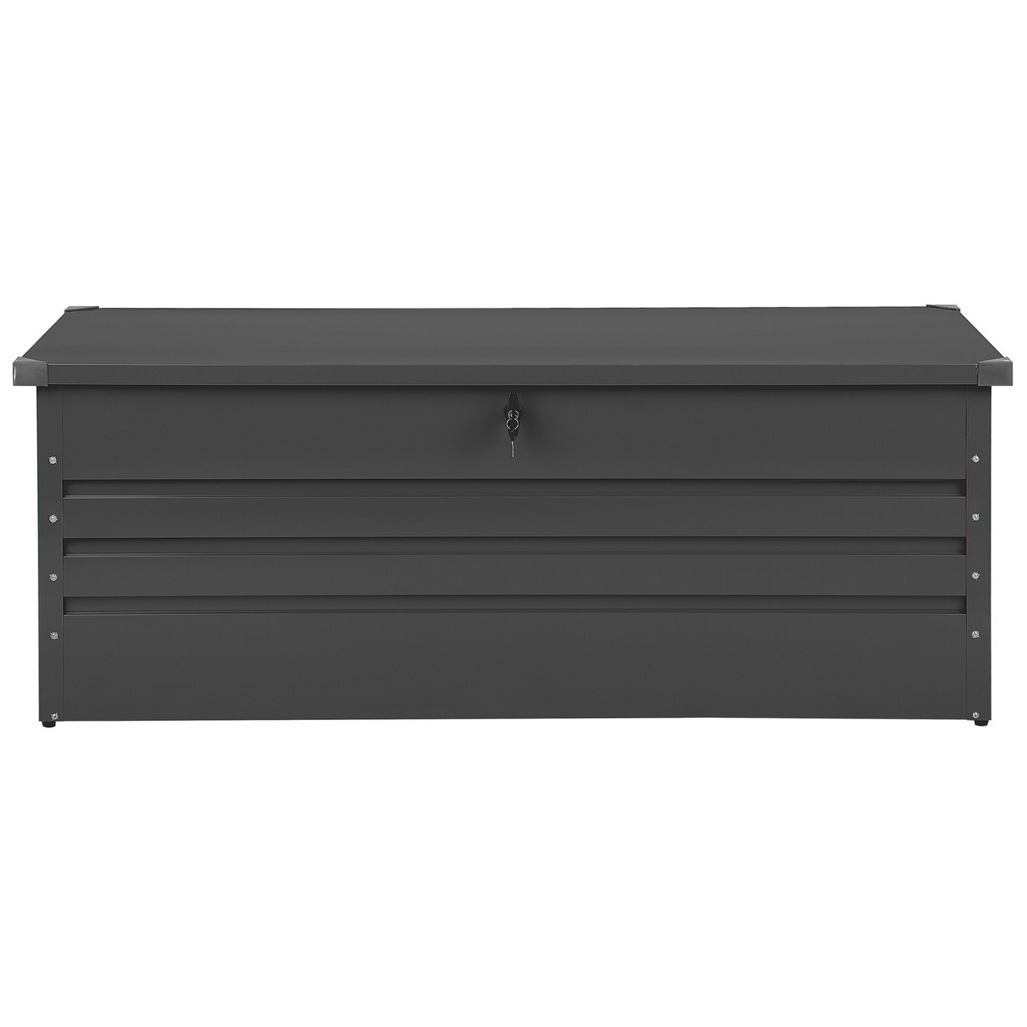 Outdoor Storage Box Grey Galvanized Steel 600L