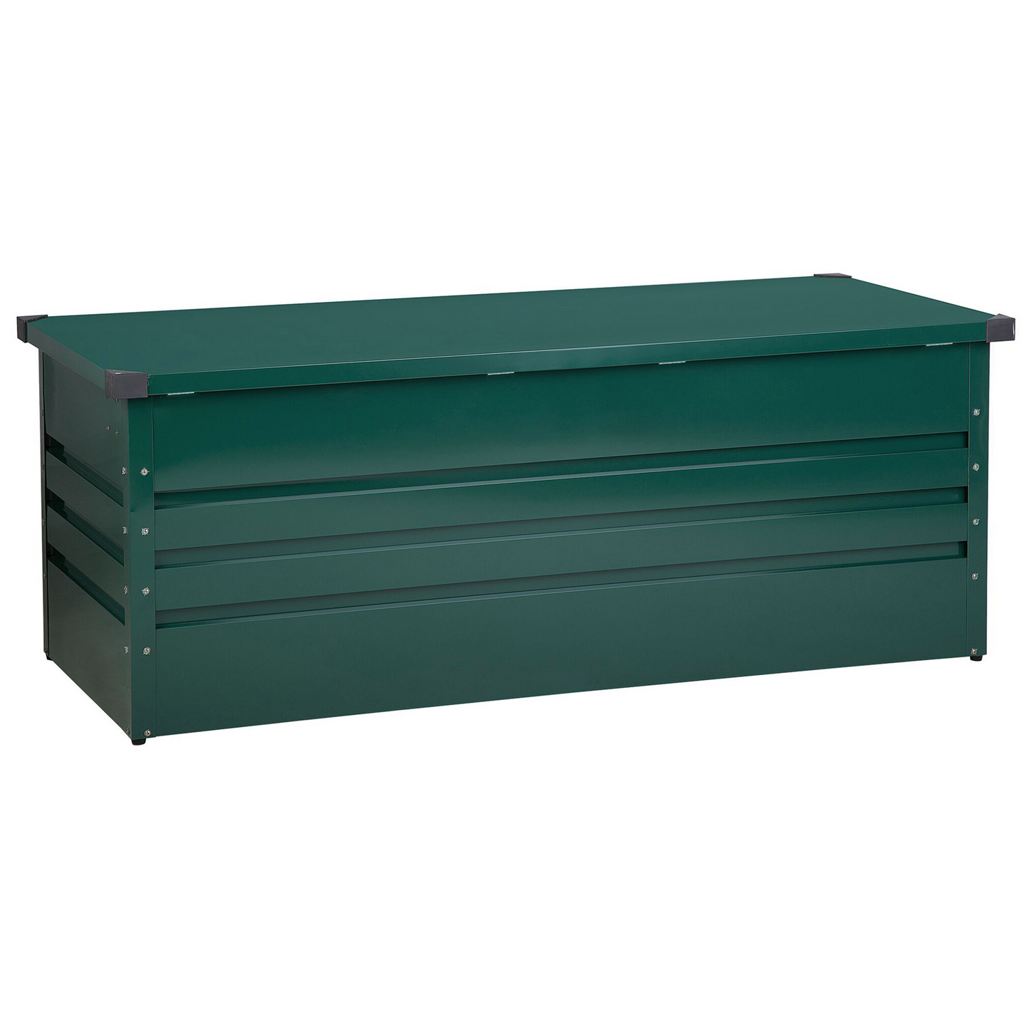 Outdoor Storage Box Green Galvanized Steel 600 L