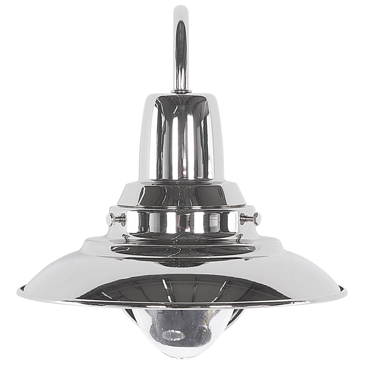 Wall Lamp Silver Metal Sconce Industrial