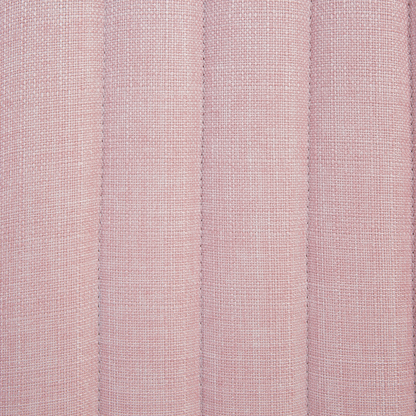 Pink Armless Accent Chair With Vertical Tufting