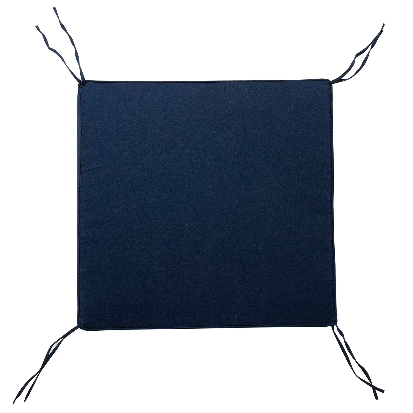 Coastal Garden Chair White Acacia Wood With Blue Cushion Armrests