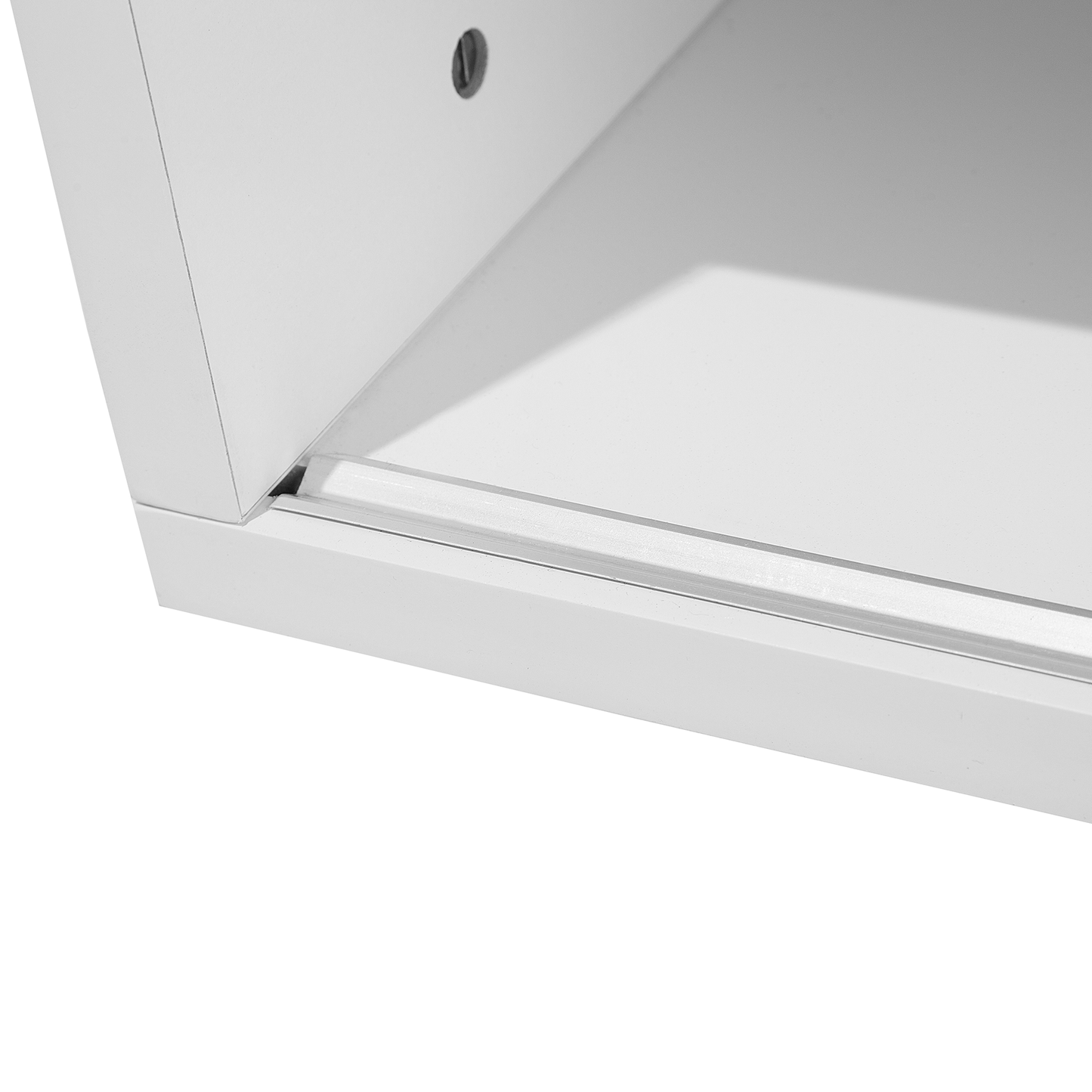 AuraHome TV Stand Light Brown White MDF For 70 Inch Extending Top