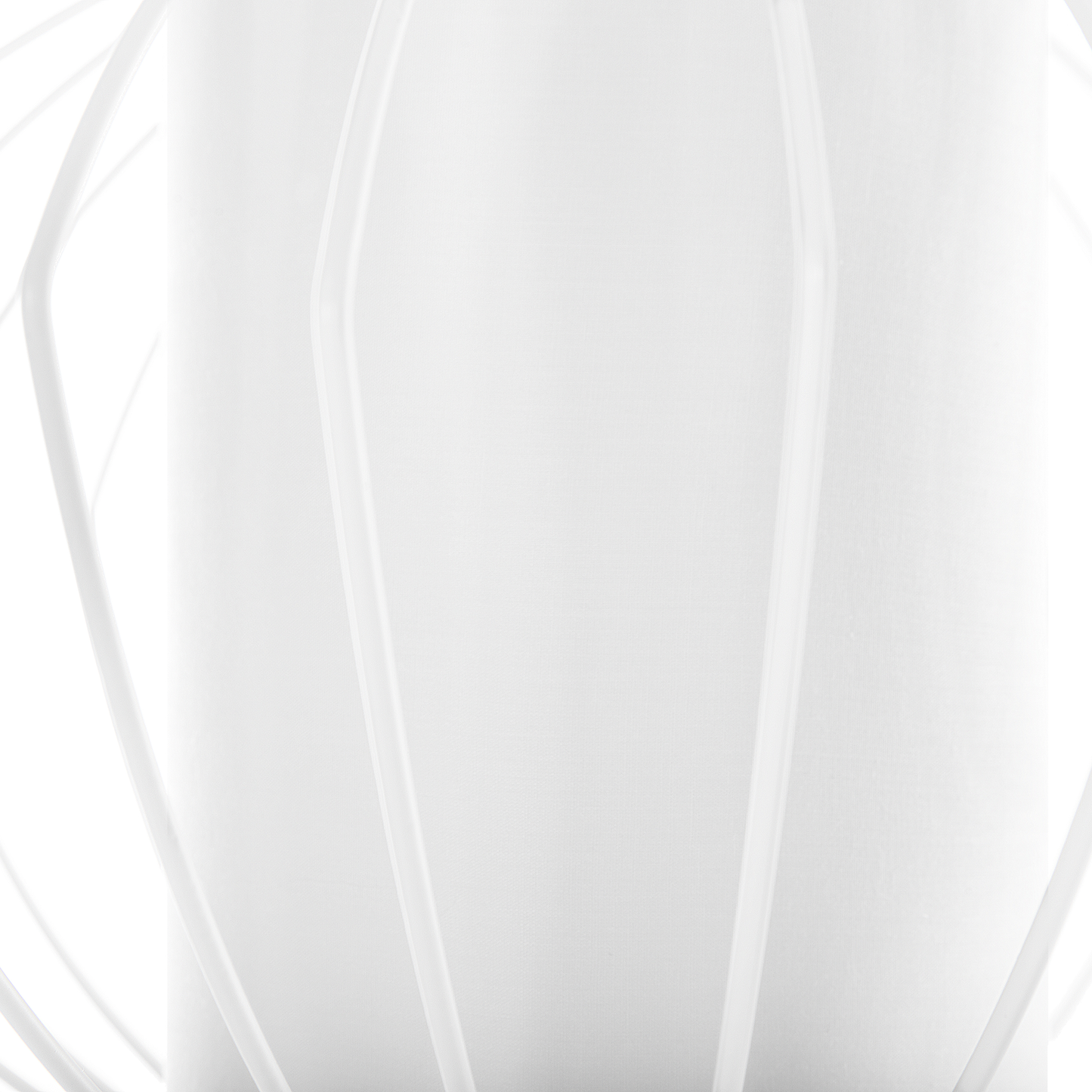 Pendant Ceiling Lamp White Metal Open Cage Shade Glamour