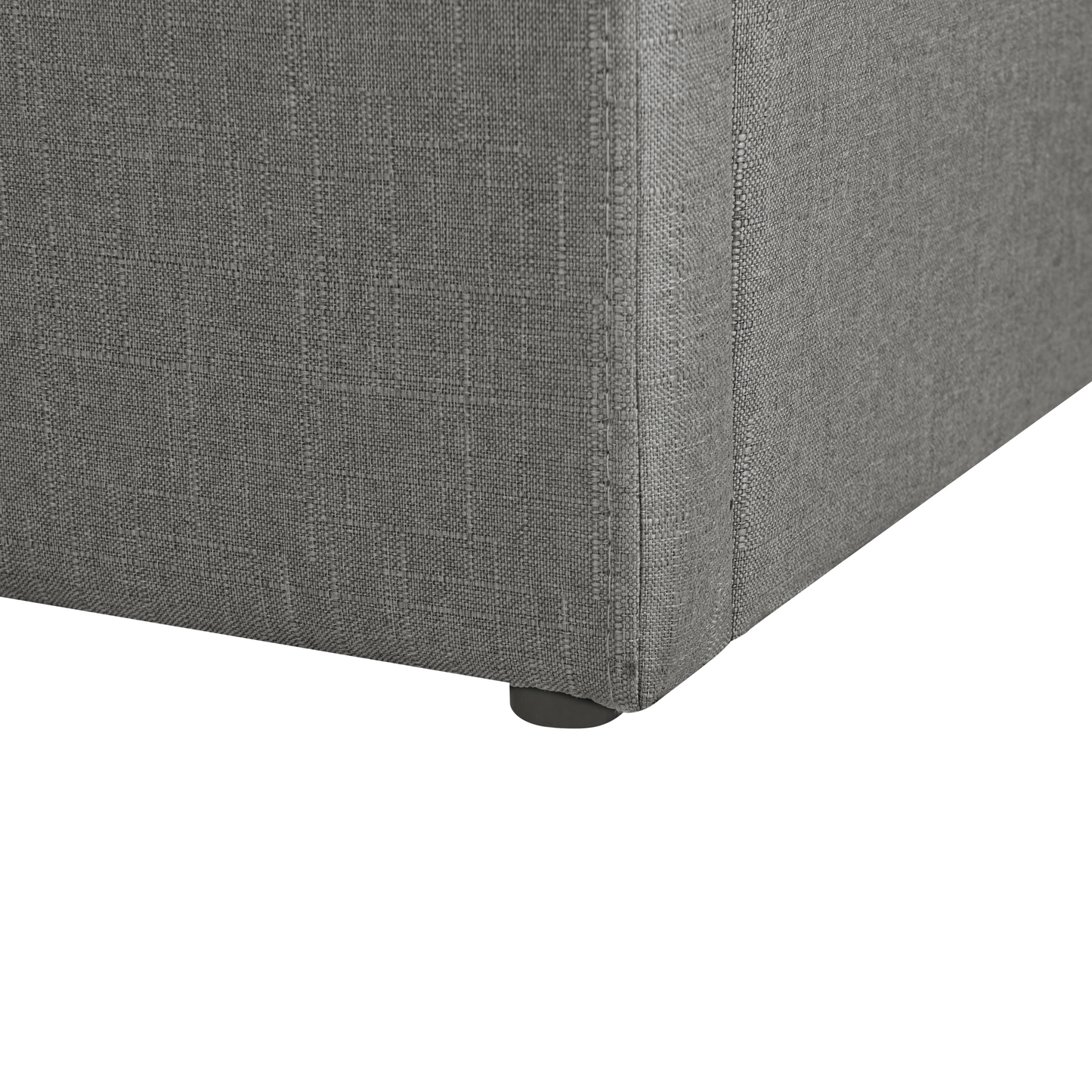 Astra Slatted Bed Frame Grey Upholstered Ottoman Storage 3ft Single