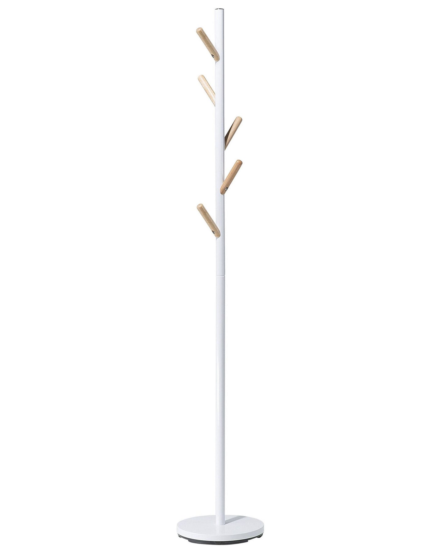 White Hall Coat Stand Steel Coat Rack With Pine Hooks