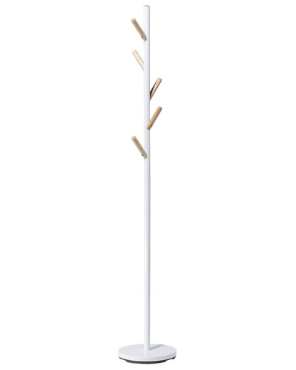 White Hall Coat Stand Steel Coat Rack With Pine Hooks
