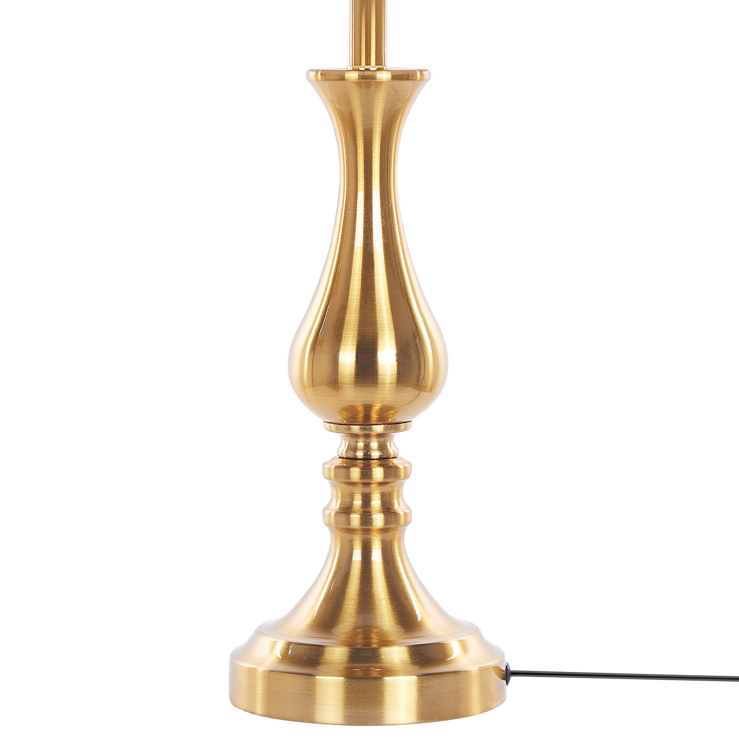 Table Lamp Gold Base With White Shade Vintage Design