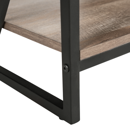 TV Stand For 60In Dark Brown Finish With Open Shelves
