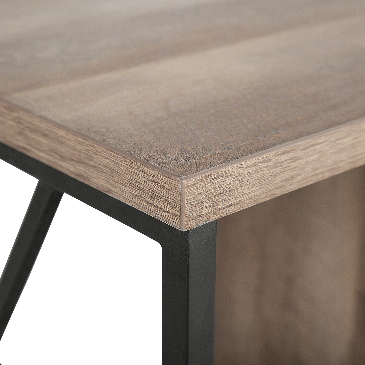 TV Stand For 60In Dark Brown Finish With Open Shelves