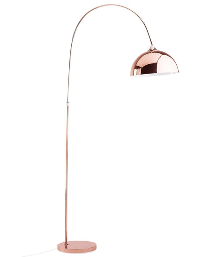 Home Copper Floor Lamp 160cm Curved Metal Retro Glamour