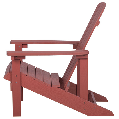 Garden Chair Red Weatherproof Modern Style
