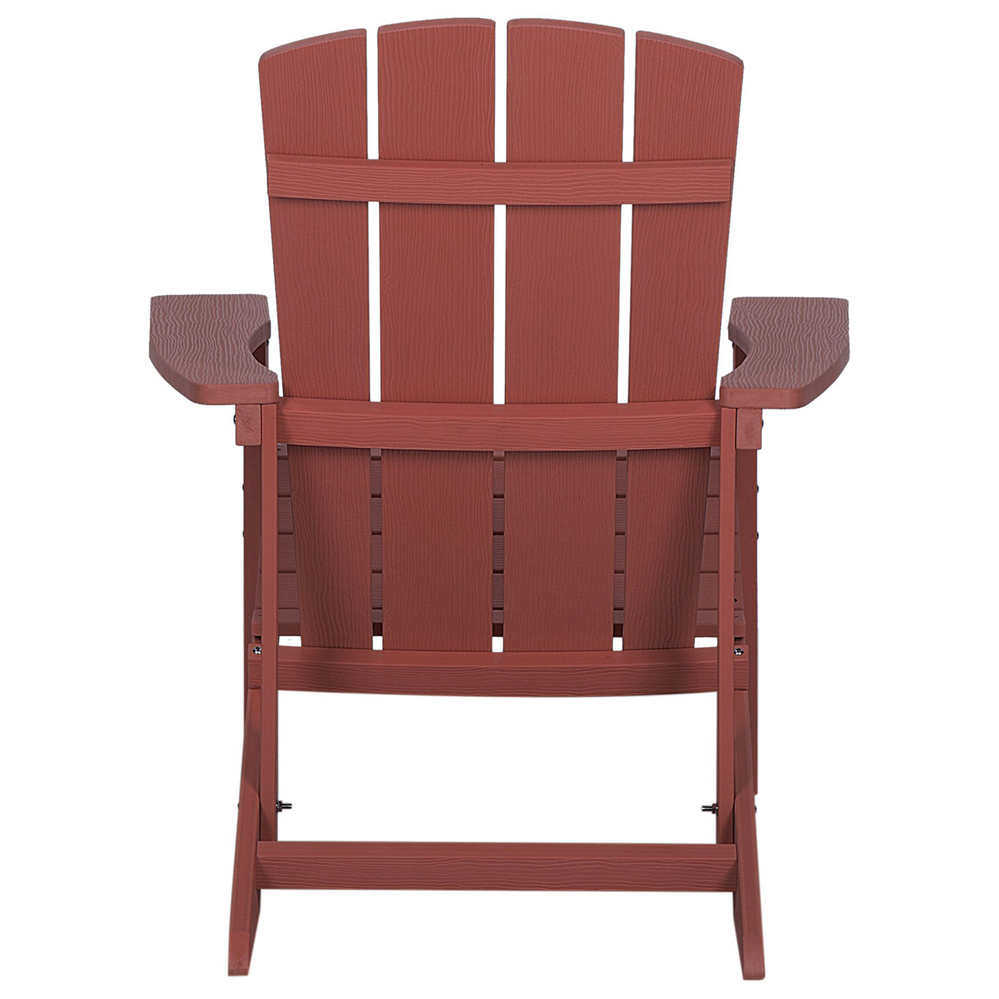 Garden Chair Red Weatherproof Modern Style