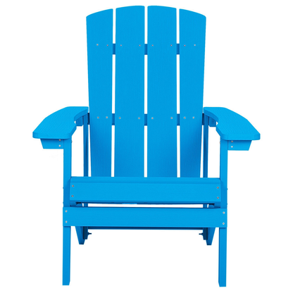 Blue Weatherproof Garden Chair Modern Style