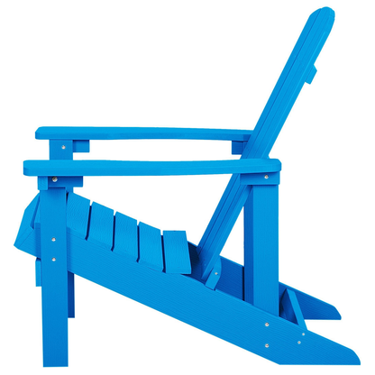 Blue Weatherproof Garden Chair Modern Style
