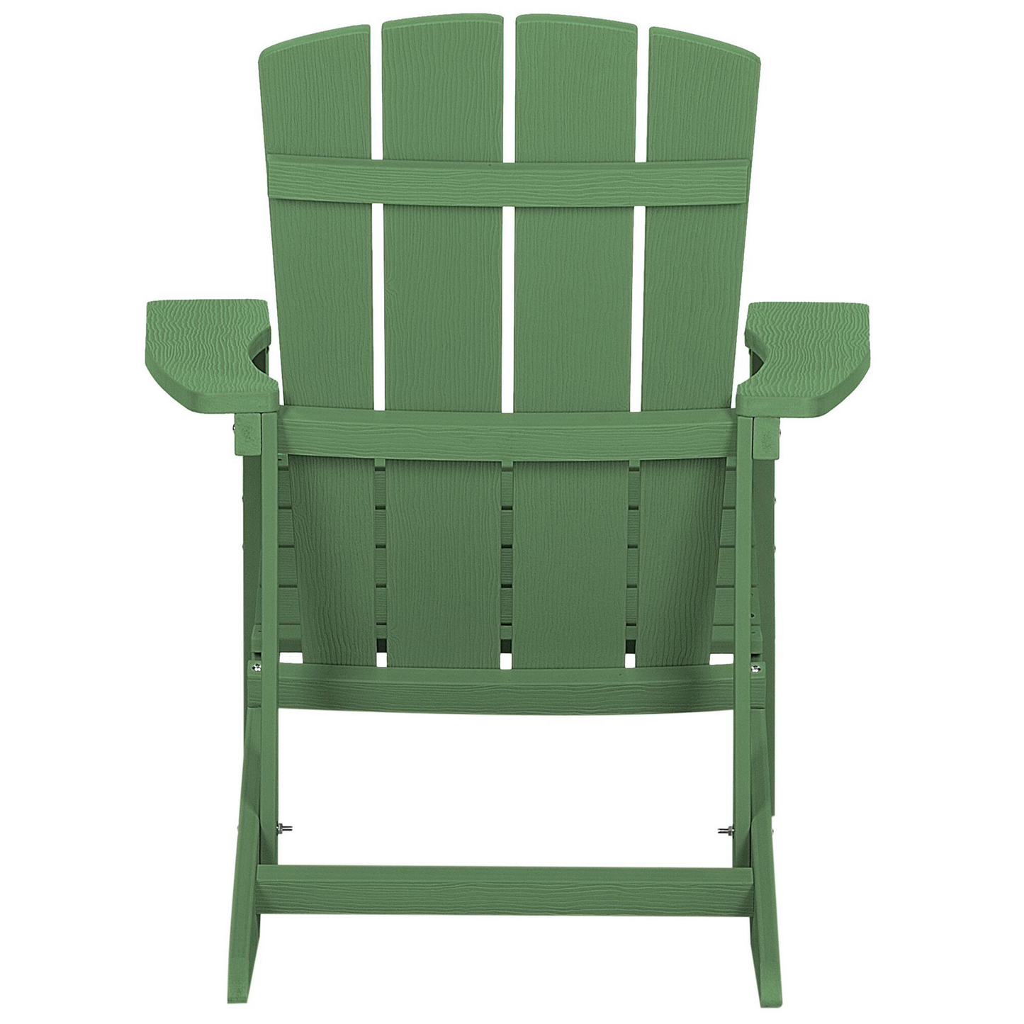 Garden Chair Green Weatherproof Modern Wood Look