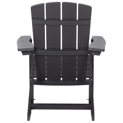 Verdant Living Garden Chair Dark Grey Weather Resistant Faux Wood Modern Outdoor Chair