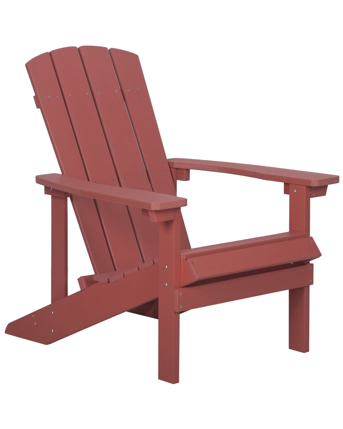 Garden Chair Red Weatherproof Modern Style