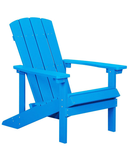 Blue Weatherproof Garden Chair Modern Style