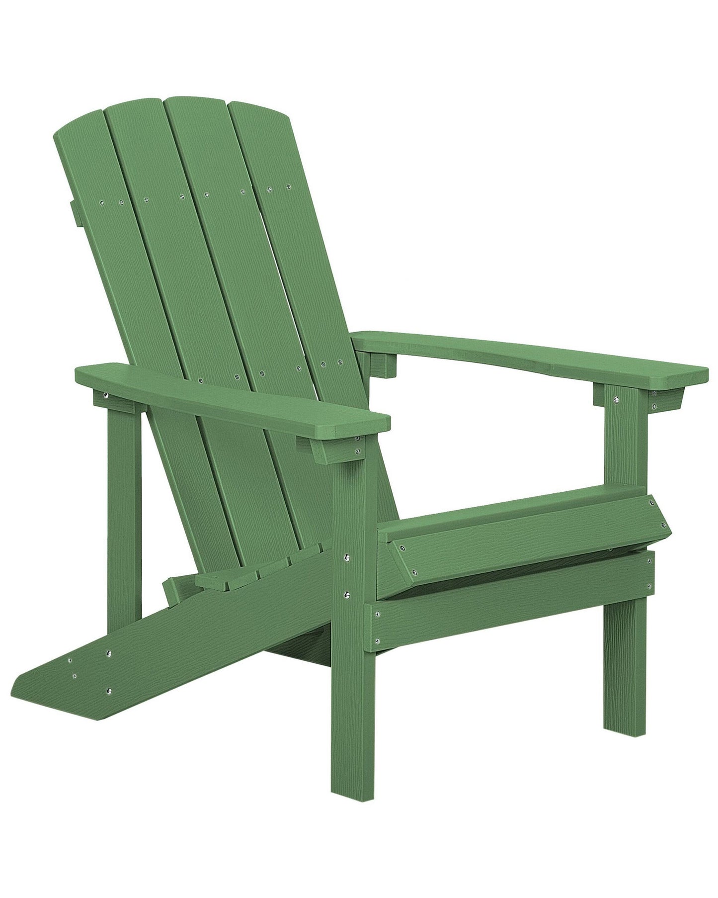 Garden Chair Green Weatherproof Modern Wood Look